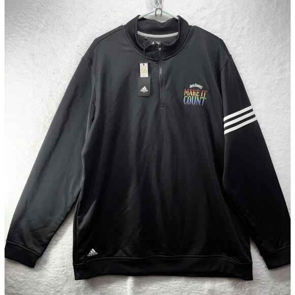 Other - Jack Daniels Adidas Climalite 1/4 Zip Golf Jacket Make It Count 2XL New W Tags